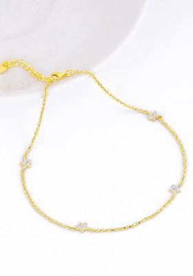 Indya X Giva Gold Plated 925 Sterling Silver Anklets