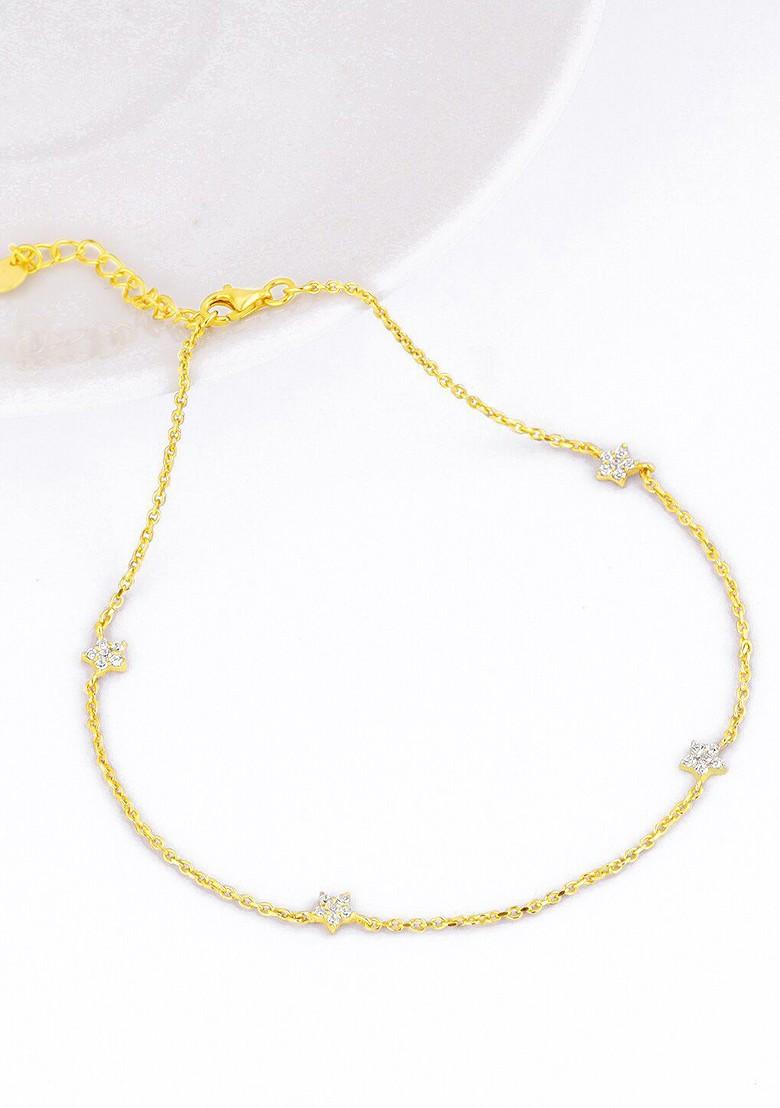 Indya X Giva Gold Plated 925 Sterling Silver Anklets