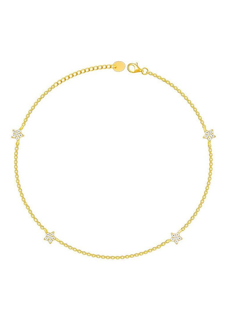 Indya X Giva Gold Plated 925 Sterling Silver Anklets