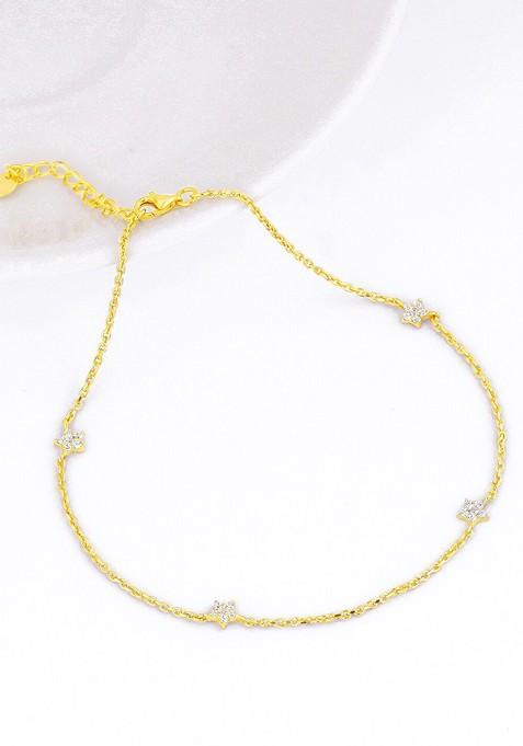 Indya X Giva Gold Plated 925 Sterling Silver Anklets