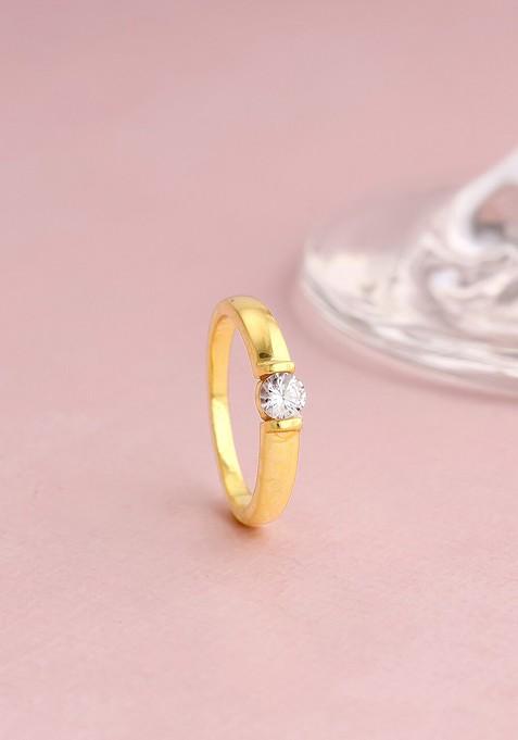 Indya X Giva 925 Sterling Silver Gold Plated Ring