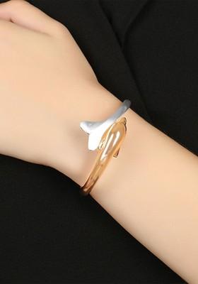 Women Rose Gold Plated Wraparound Bracelet