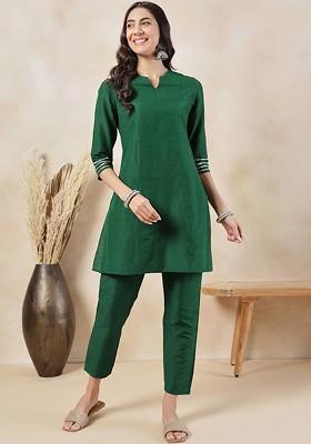 Gotta Patti Panelled Straight Ethnic Tunic With Trouser