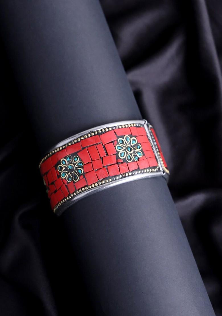 Women Silver Plated Bangle Style Bracelet