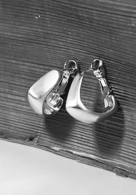 Silver Plated Circular Hoop Earrings