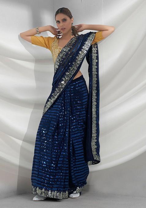 Embellished Sequinned Saree