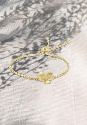 Women Brass Gold Plated Wraparound Bracelet