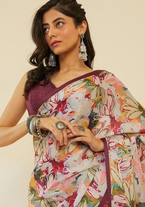 CR21 - Pure Crepe Saree