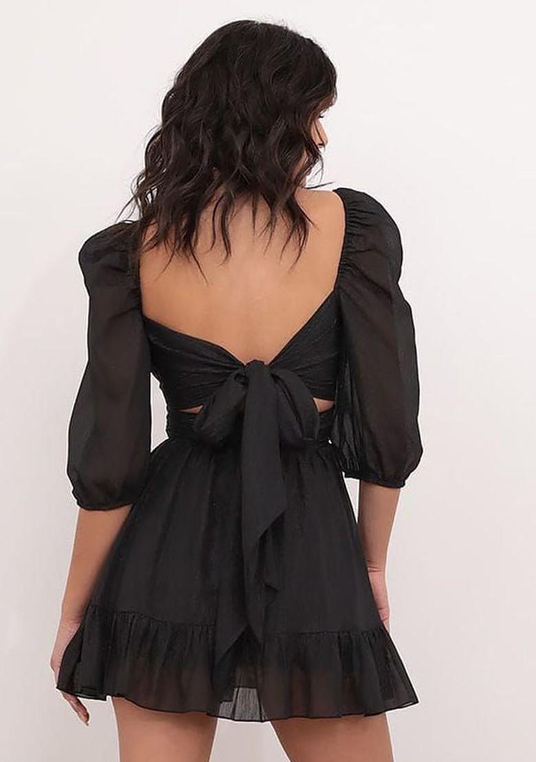 AJISAI mini frill puff OP ブラックSサイズ AJISAI mini frill puff OP yellow