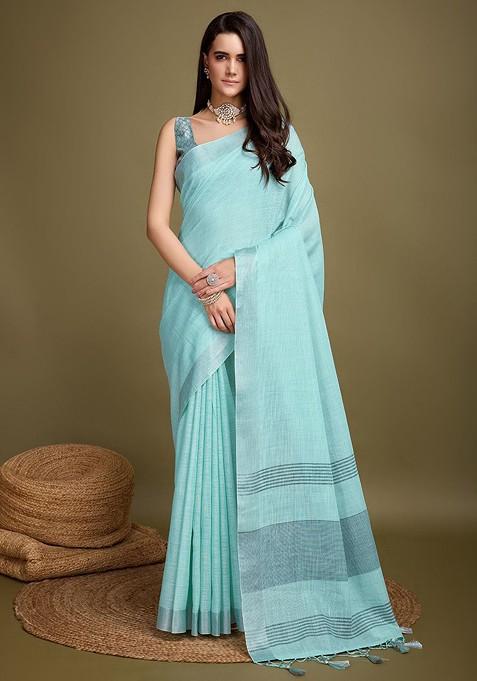 Striped Woven Design Saree