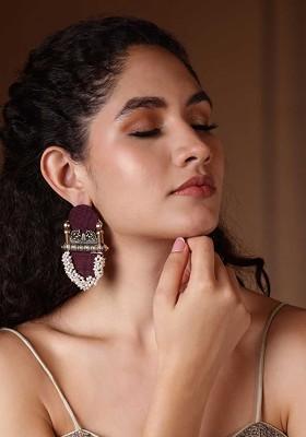 Contemporary Half Hoop Earrings