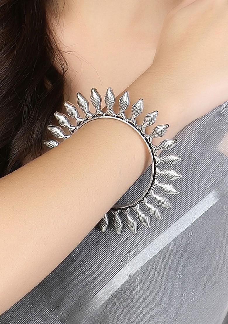 Set Of 2 Silver Plated Bangles