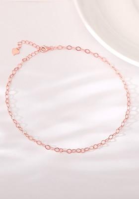 Indya X Giva 925 Sterling Silver Rose Gold Plated Anklet