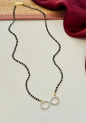 Gold-Plated Artificial Stones and Beads Mangalsutra