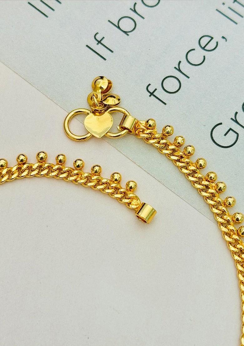 Gold Jewellery Gold Anklets Tanishq With Price Gold Payal Anklet