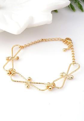 Infinity Gold Plated Link Bracelet