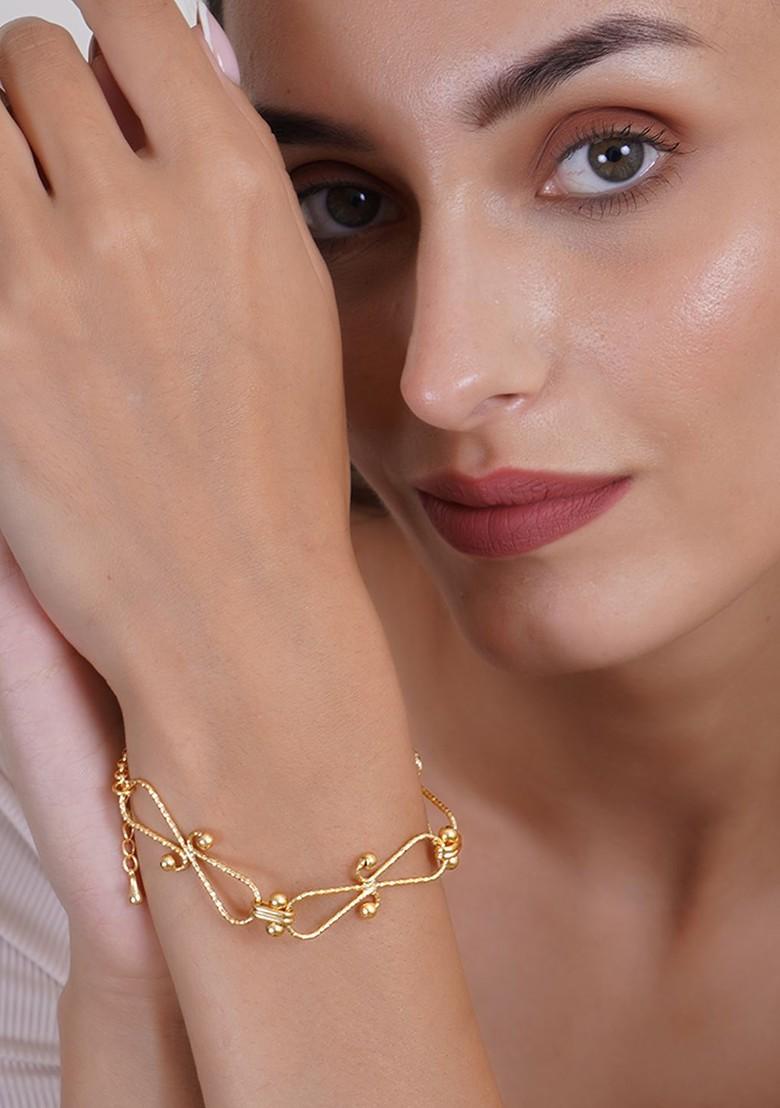 Infinity Gold Plated Link Bracelet