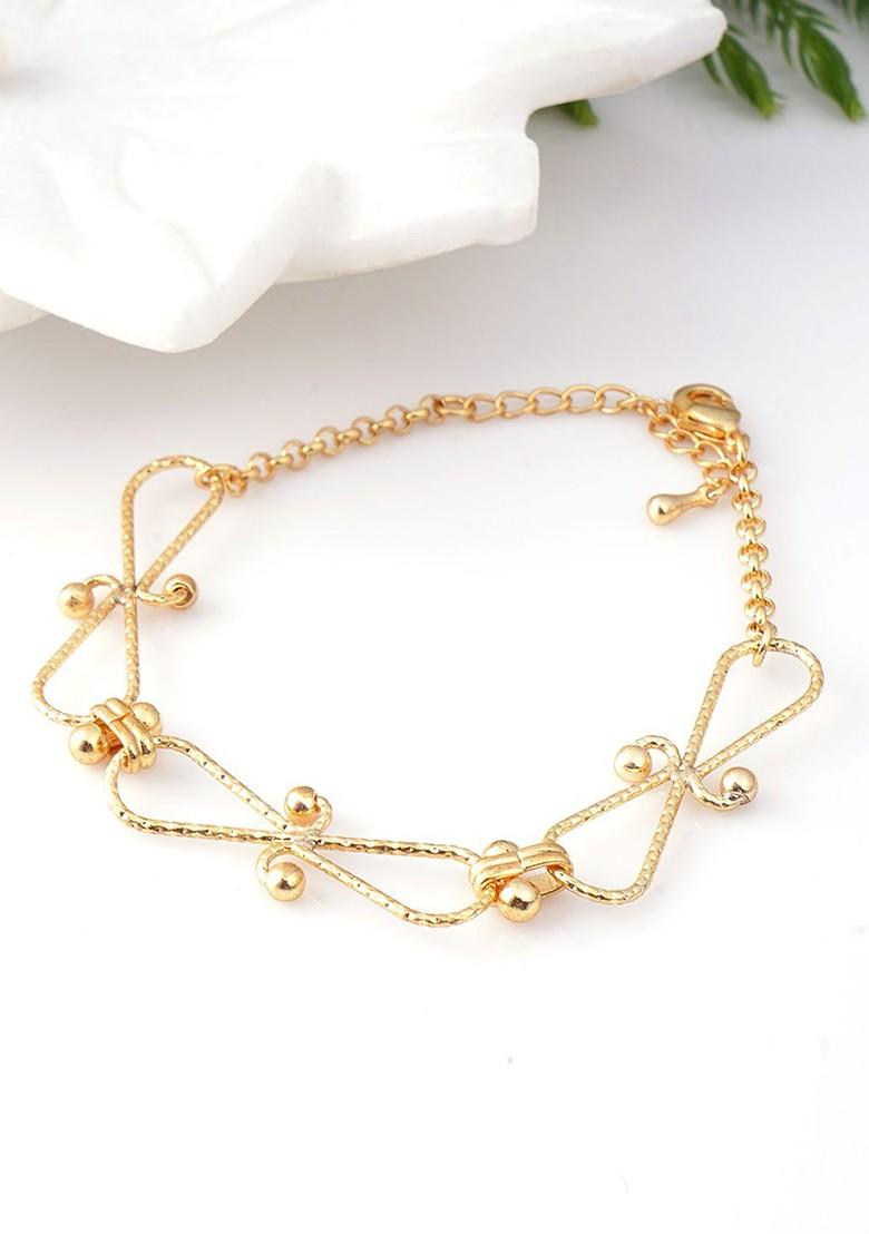 Infinity Gold Plated Link Bracelet