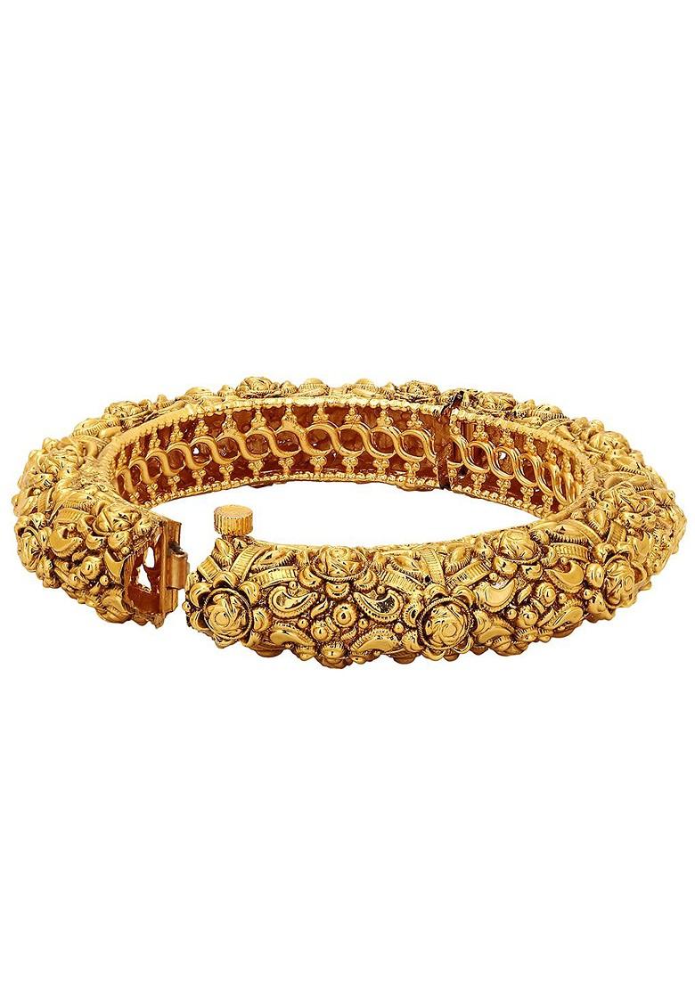 Set Of 2 24 KT Gold Plated Bangles