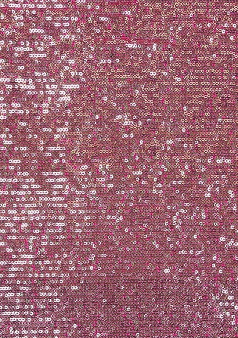 Girls Pink Sequence Embroidery Georgette Sharara Set - Indya