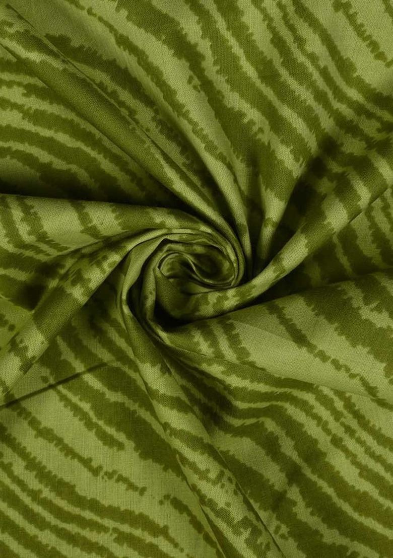 Girls Green Printed Cotton Co-Ord Set - Indya