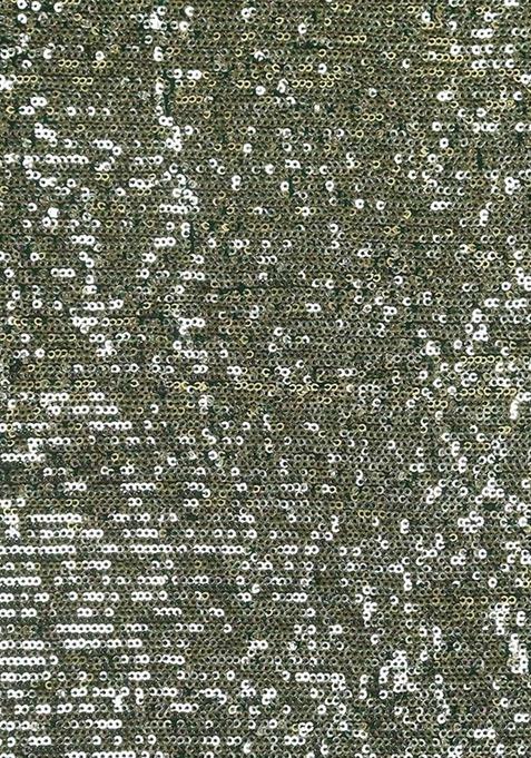 Girls Green Sequin Embellished Blouse Georgette Lehenga Set