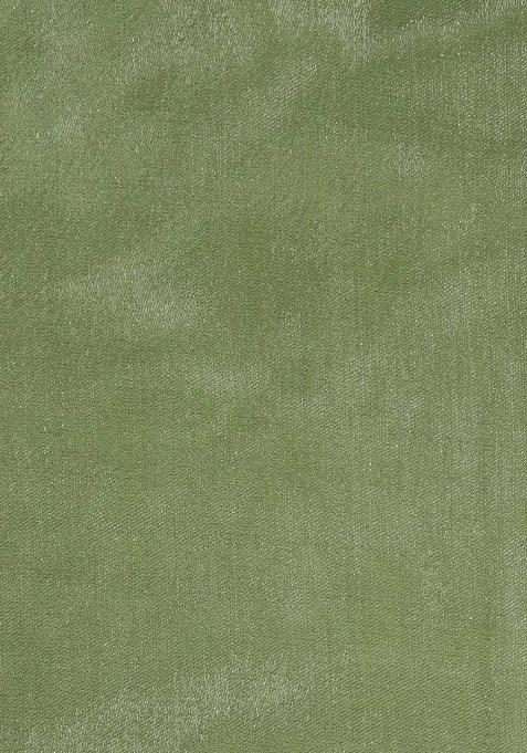 Girls Green Solid Organza Kurta Set