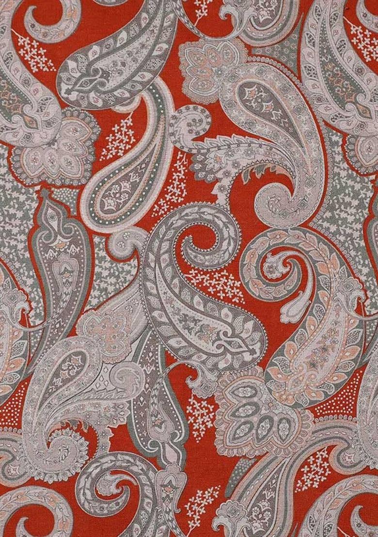 Girls Brown Floral Print Cotton Linen Co-Ord Set - Indya