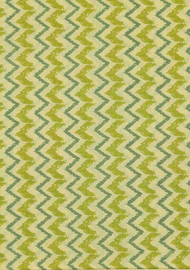 Girls Green Abstract Print Cotton Co-Ord Set - Indya