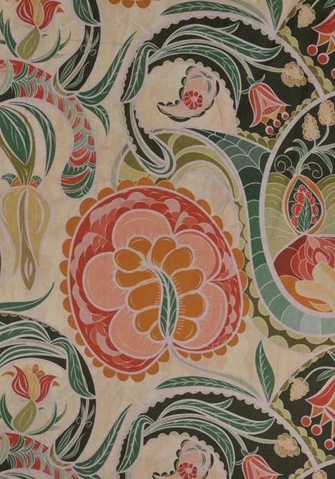 Multi Color Cotton Floral Print Dress For Girls