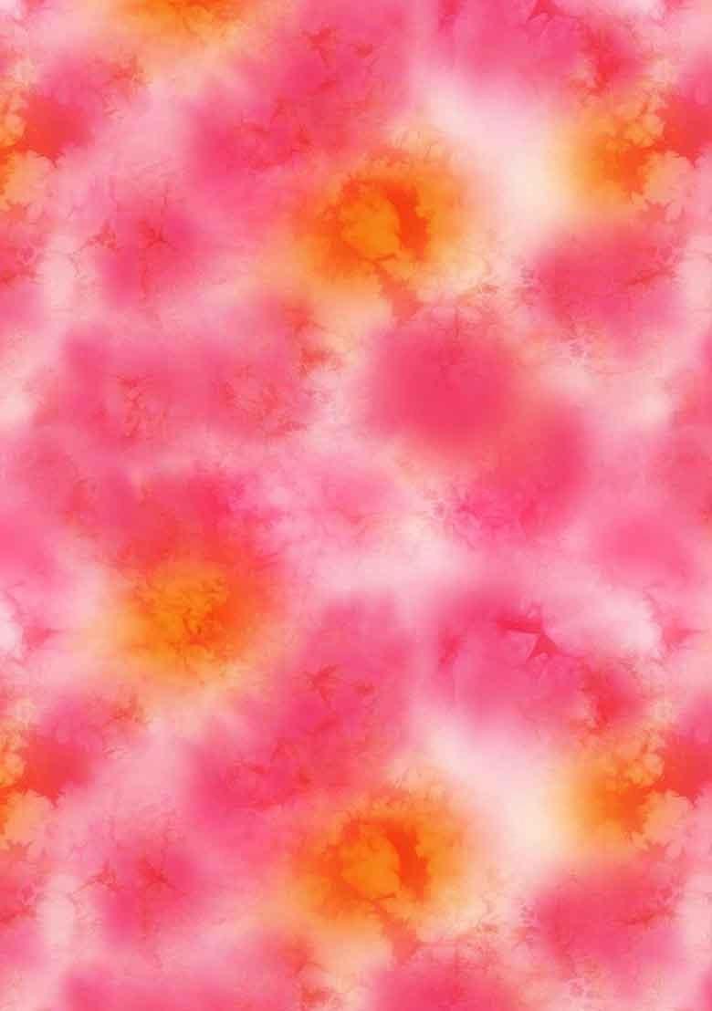 Pink Organza Floral Print Fusion Set For Girls - Indya