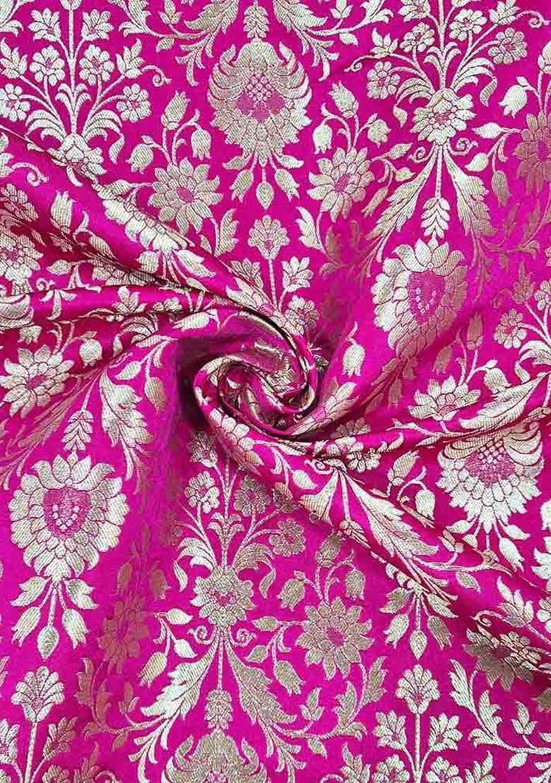 Pink Georgette Embroidered Fusion Set For Girls - Indya