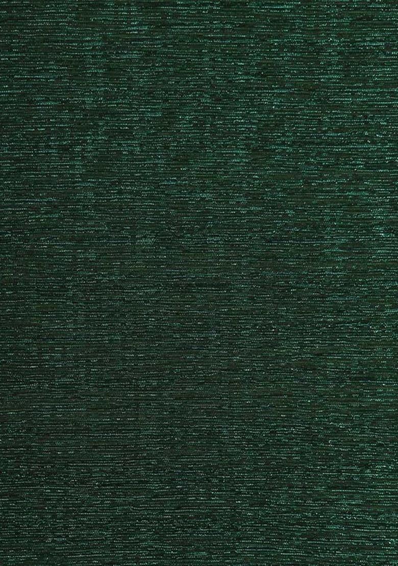 Bottle Green Net Embellished Fusion Set For Girls - Indya