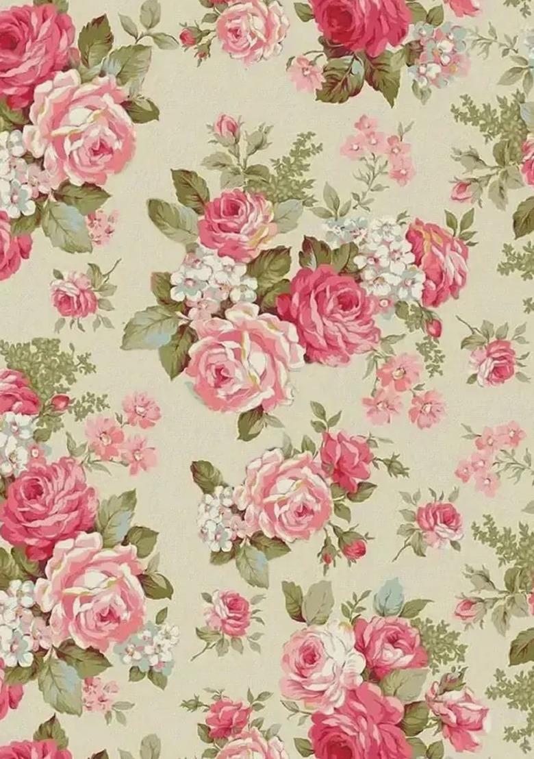 Off White Silk Floral Print Co-Ord Set For Girls - Indya