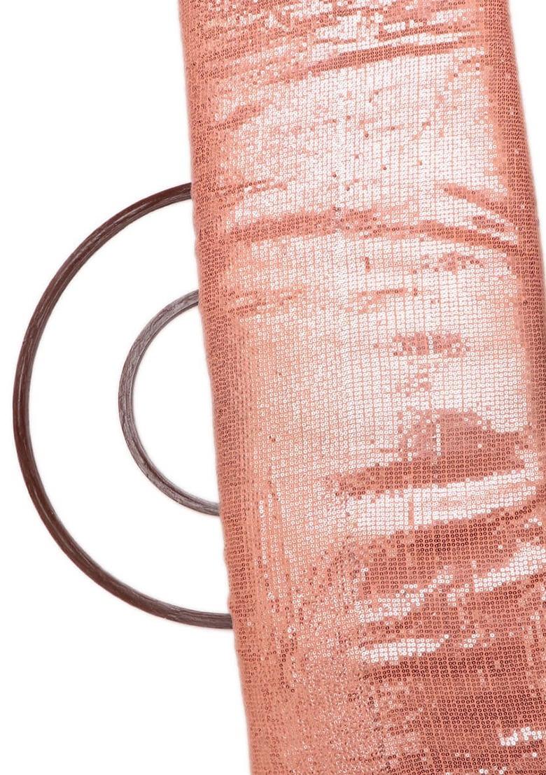 Peach Georgette Embroidered Sharara Set For Girls