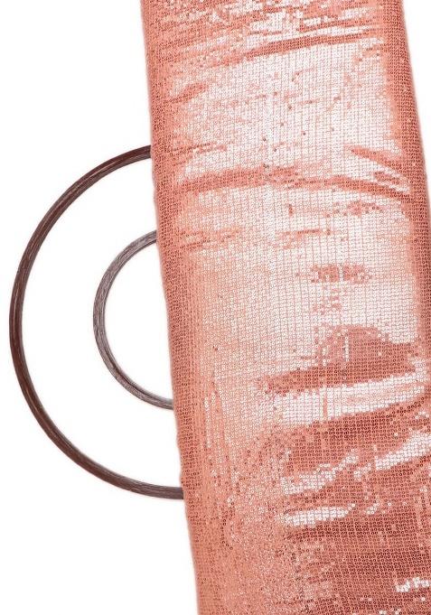 Peach Georgette Embroidered Sharara Set For Girls