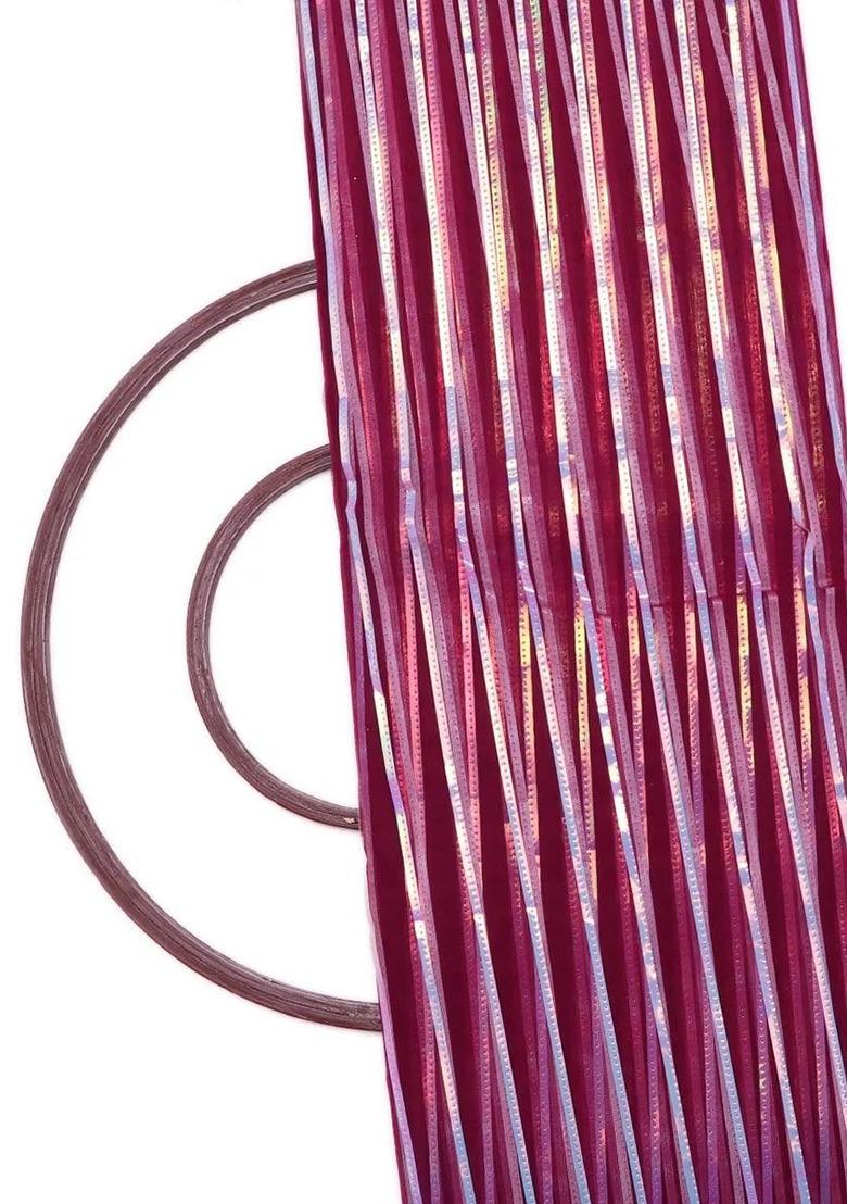 Hot Pink Net Embellished Lehenga Set For Girls