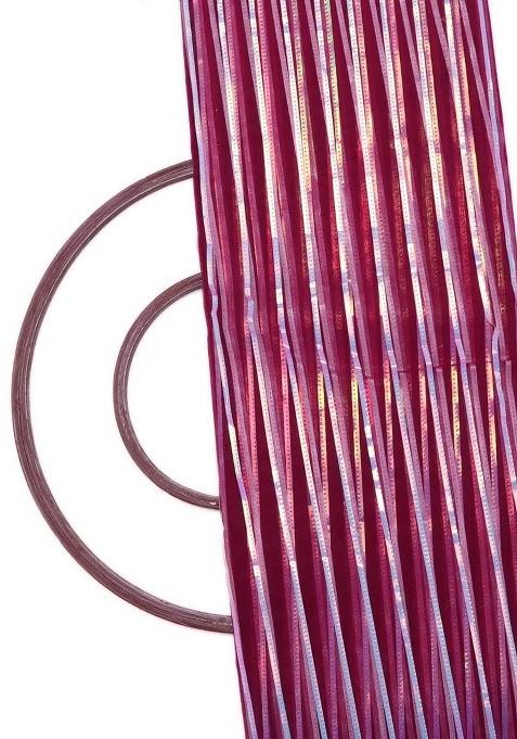 Hot Pink Net Embellished Lehenga Set For Girls