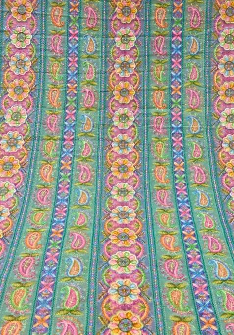 Blue Georgette Floral Print Lehenga Set For Girls