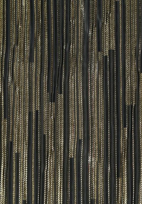 Black And Golden Self Design Lehenga Set For Girls