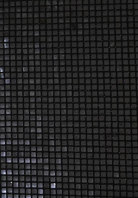 Black Satin Embellished Lehenga Set For Girls