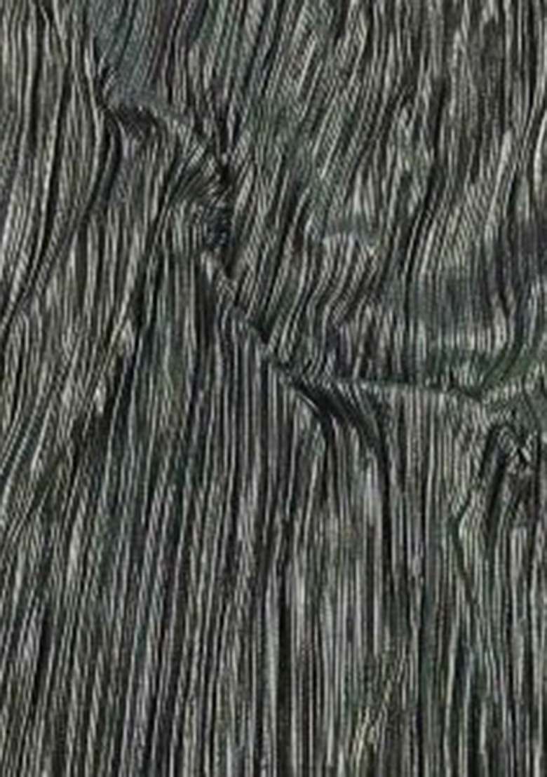 Black Satin Textured Fusion Set For Girls - Indya