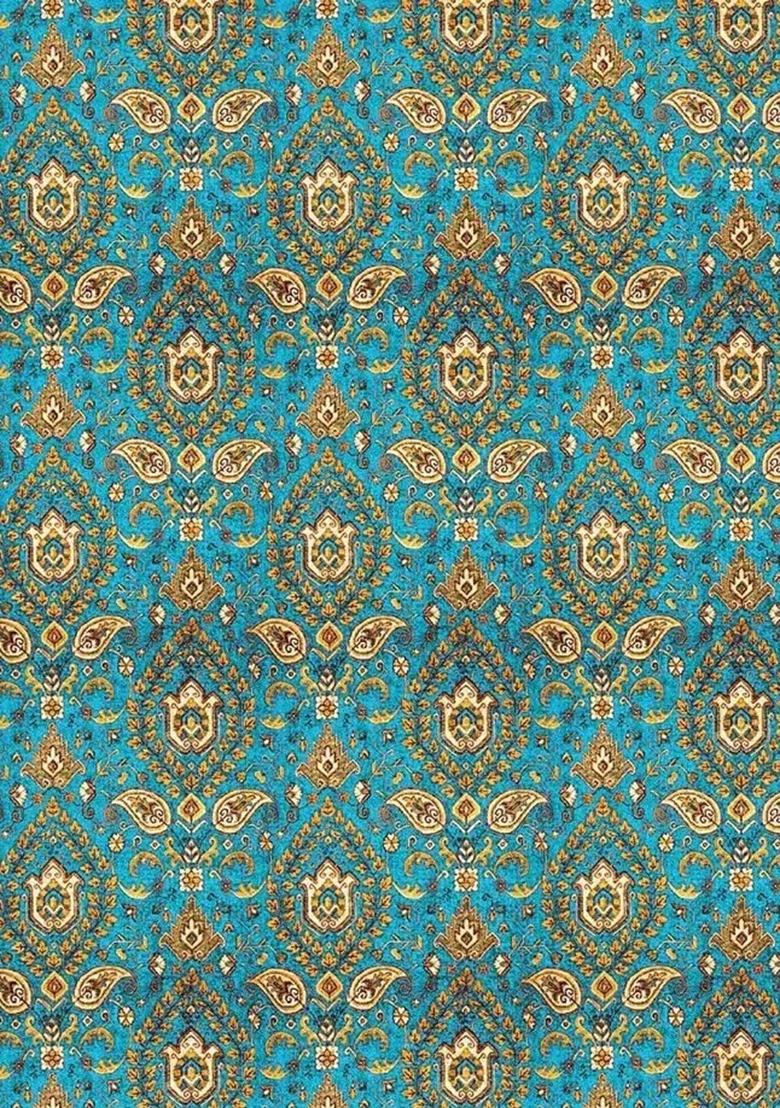 Girls Ocean Blue Figure Print Fusion Set - Indya