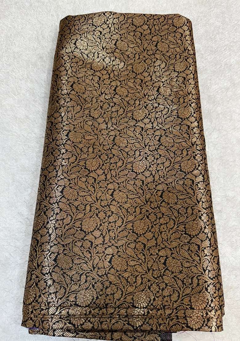 Girls Brown Brocade Fusion Set - Indya