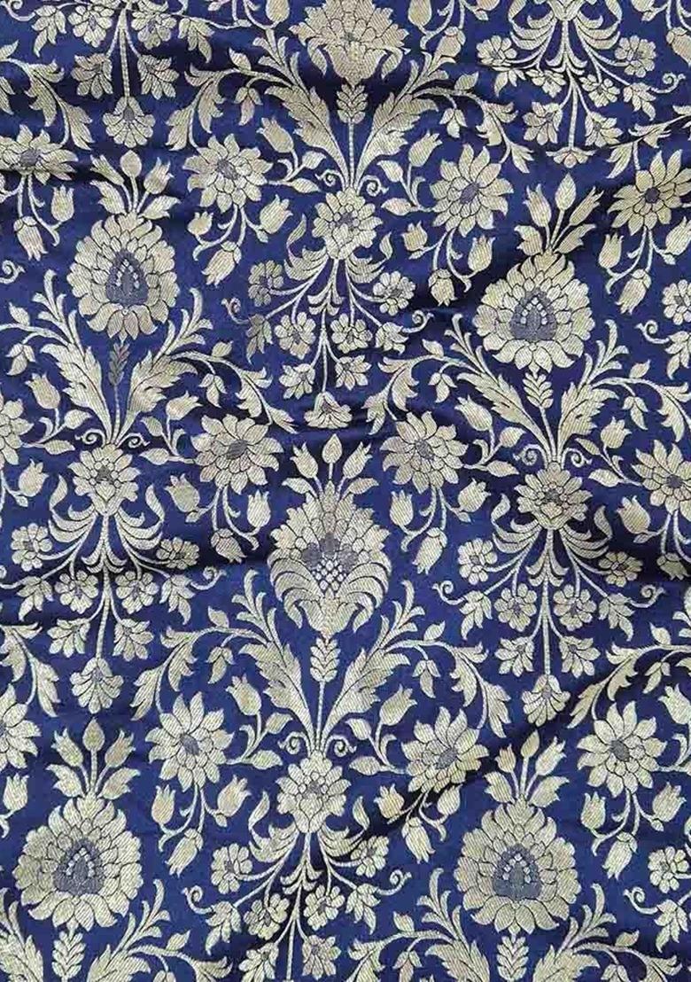 Girls Blue Embroidered Georgette Fusion Set - Indya