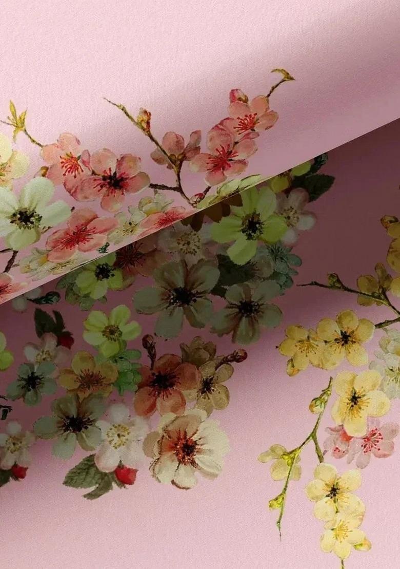 Girls Pastel Pink Floral Print Satin Fusion Set - Indya