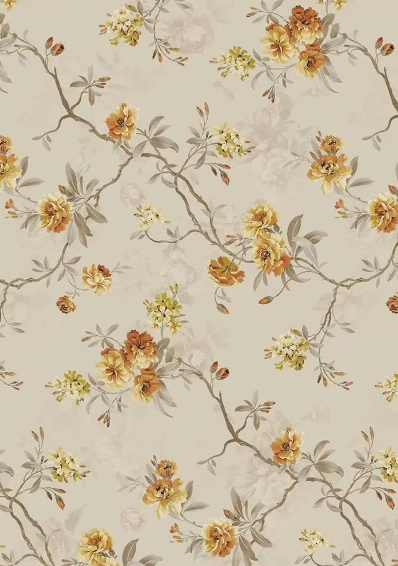 Girls Yellow Embroidered Georgette Kurta Set - Indya