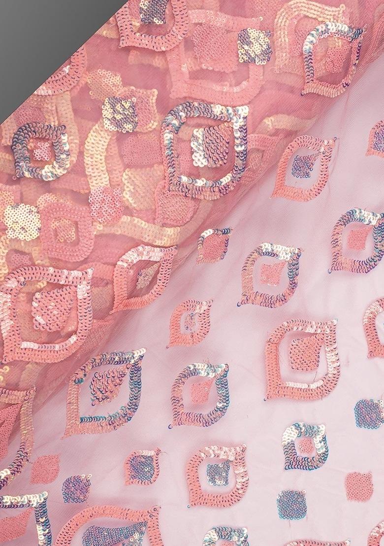 Girls Pink Embellished Georgette Sharara Set - Indya