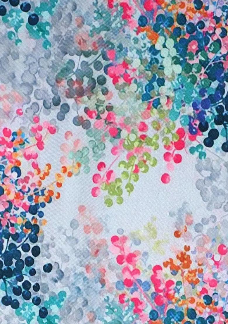 Girls Multicolor Floral Print Rayon Lehenga Set - Indya