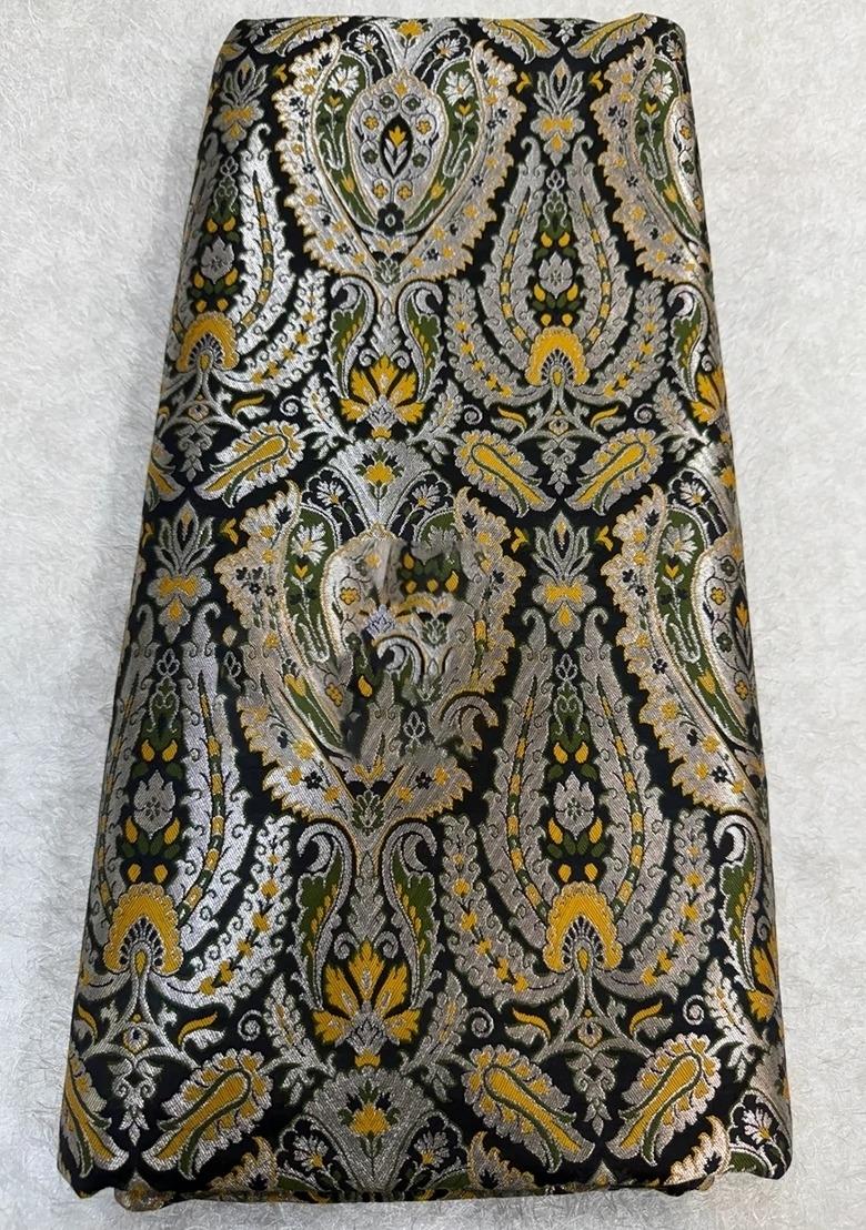 Girls Green Brocade Co-Ord Set - Indya